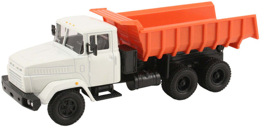 Kraz 6510 Dump Truck (White/Orange)