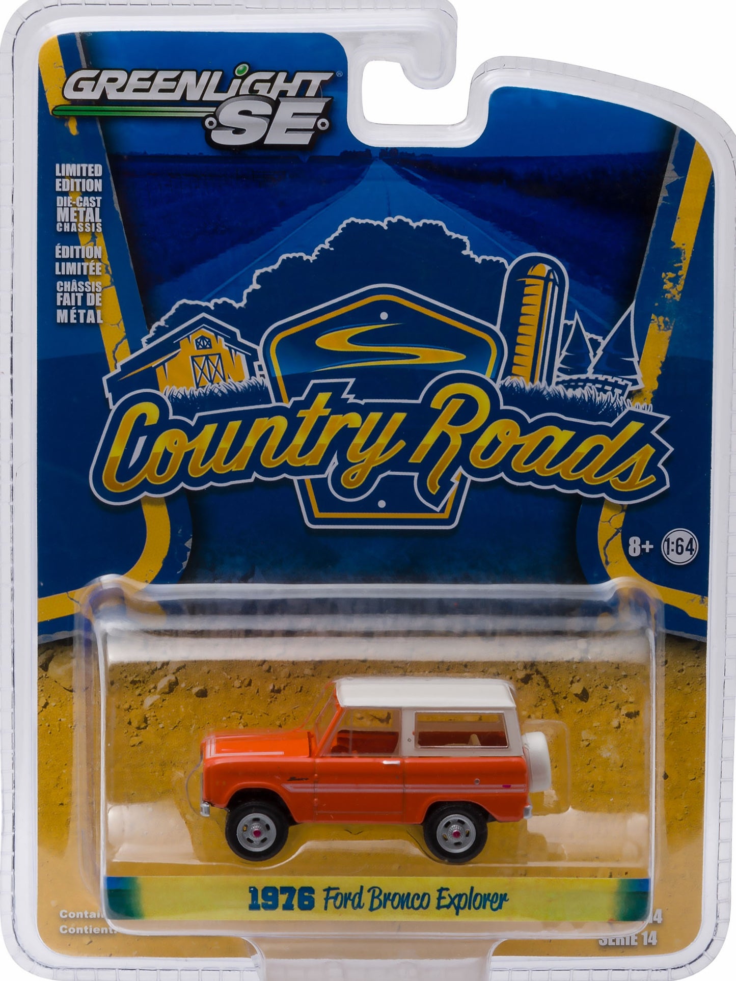 1976 Ford Bronco Explorer Hardtop (Orange/White)