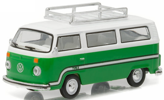 1977 Volkswagen Type 2 Bus with Roof Rack (Sumatra Green/White)