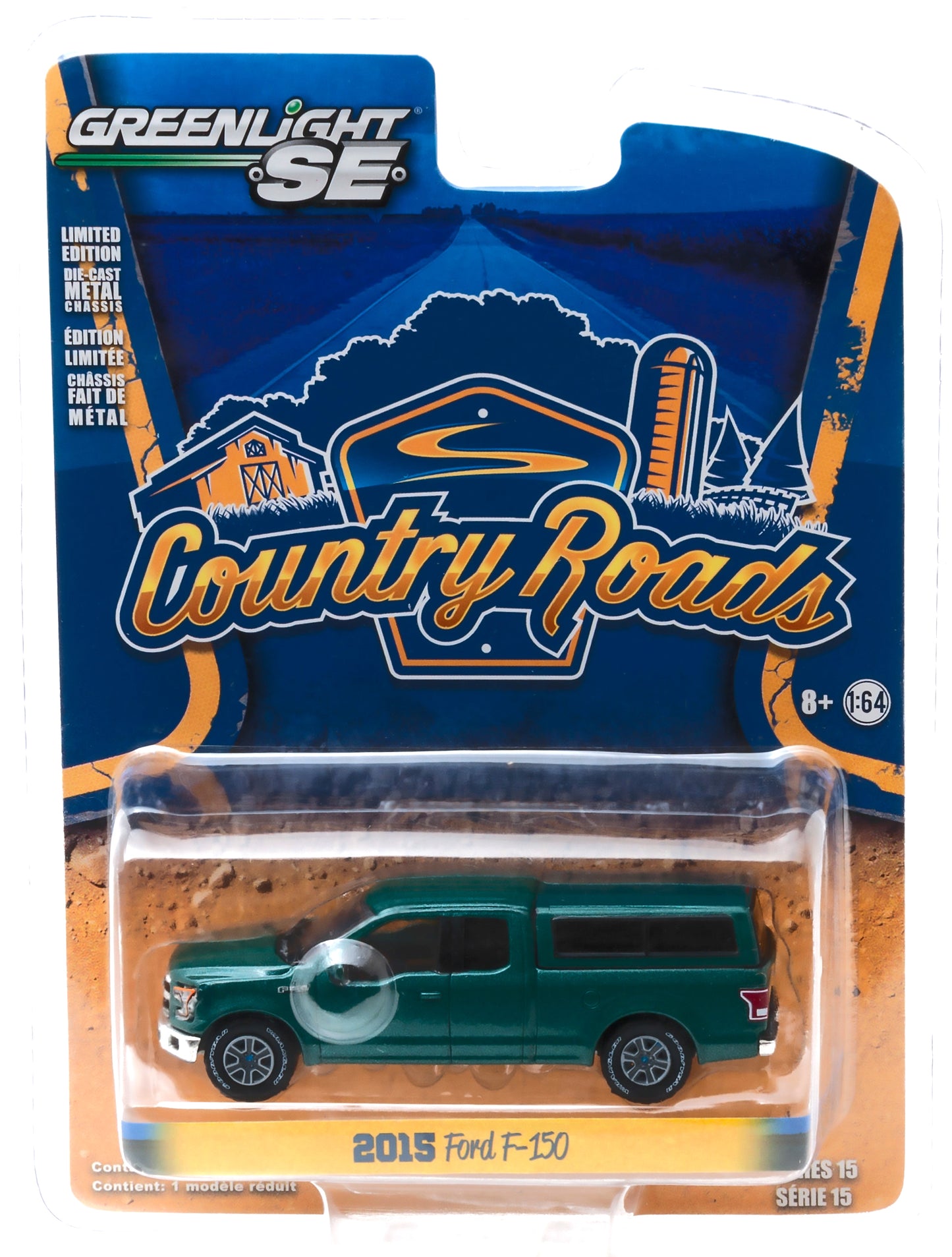 2015 Ford F-150 w/Camper Shell (Green Gem)