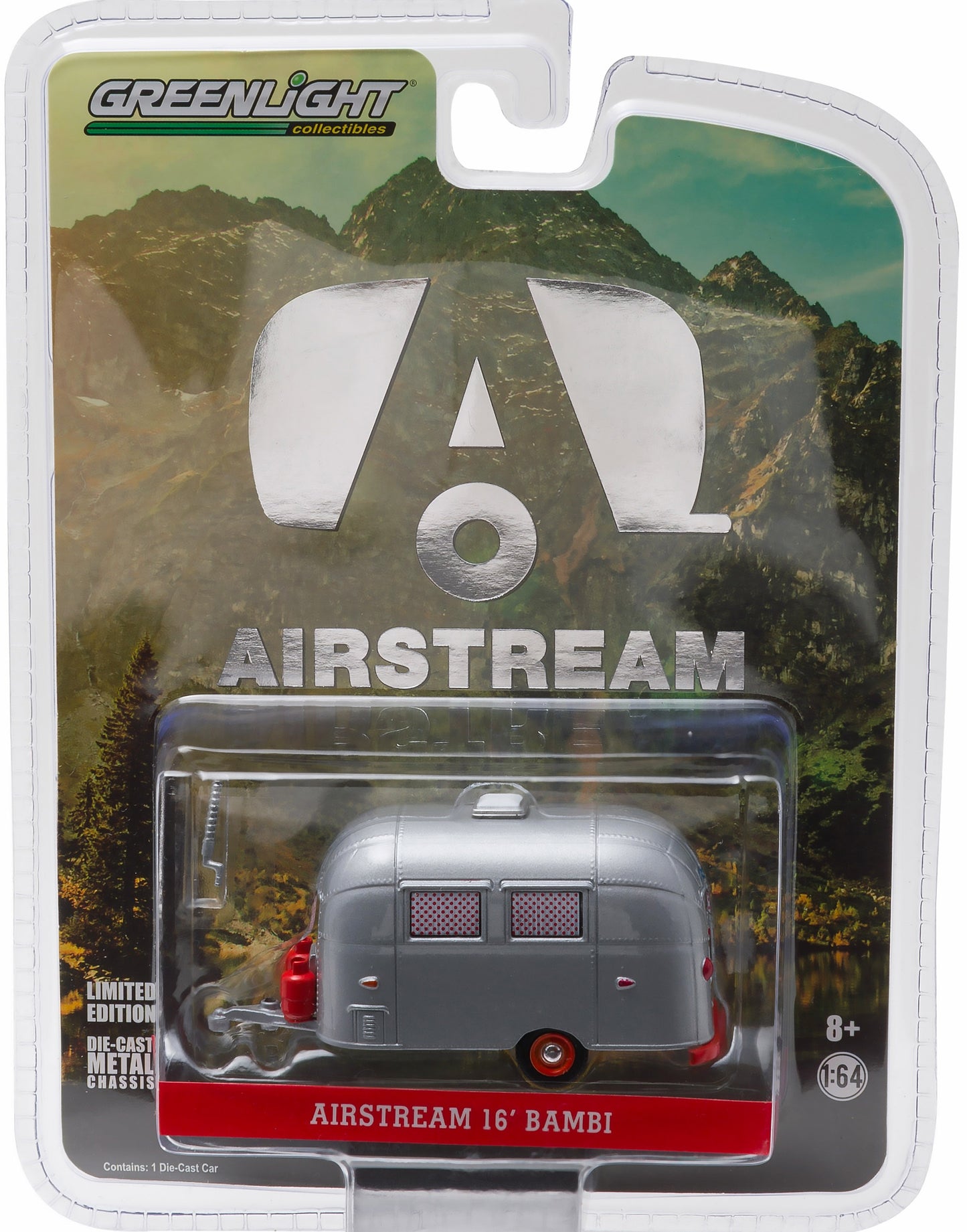 Airstream 16' Bambi Sport w/Curtains (Aluminum w/Red Accents)