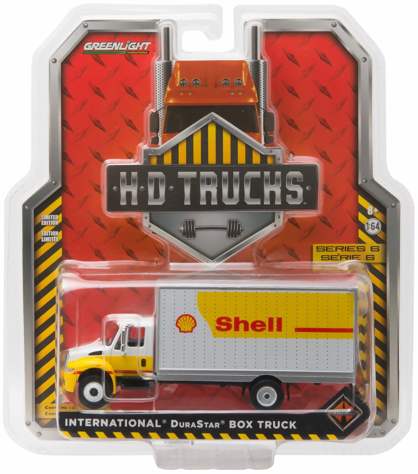 2013 International DuraStar 4400 Box Van (White/Yellow) "Shell Oil"