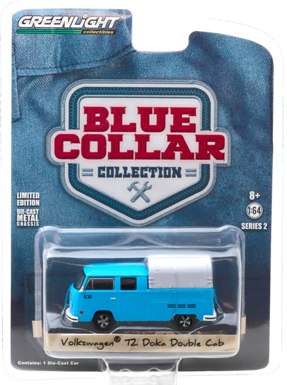 1972 Volkswagen Type 2 Doka DCAB Pickup w/Canvas Top (Blue/Tan)