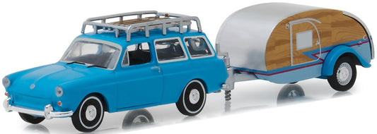 1961 Volkswagen Type 3 Squareback w/Teardrop Camper Trailer