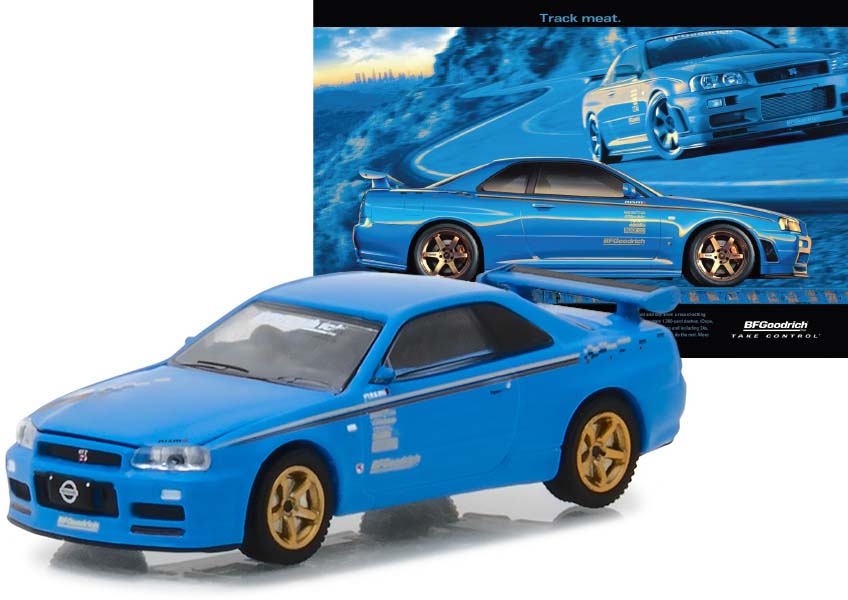 2001 Nissan Skyline GT-R (BNR34) (Blue) "BFGoodrich - Track Meet"