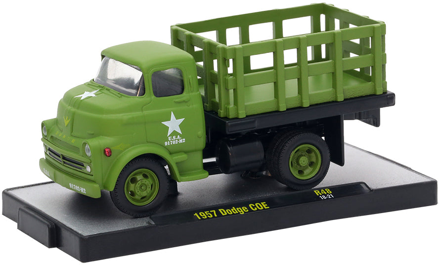 1957 Dodge COE Stakebed (Olive Drab) "U.S. Army"