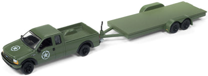 2004 Ford F-250 "U.S. Army" w/Car Trailer (Olive Drab)