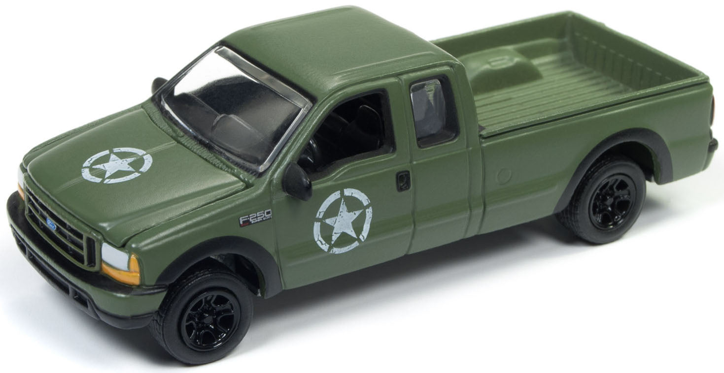 2005 Ford F-250 "U.S. Army" w/Car Trailer (Olive Drab)