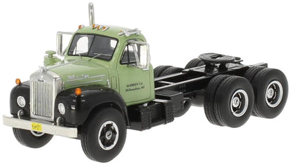 1957 Mack B-61ST Day-Cab Conventional Tractor (Green/Black) "Warren Co. - Milwaukee, WI"