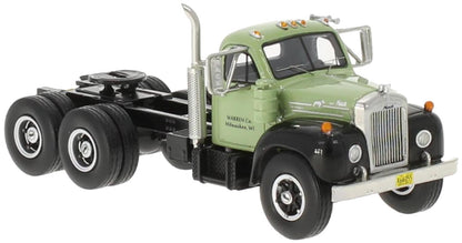 1960 Mack B-61ST Day-Cab Conventional Tractor (Green/Black) "Warren Co. - Milwaukee, WI"