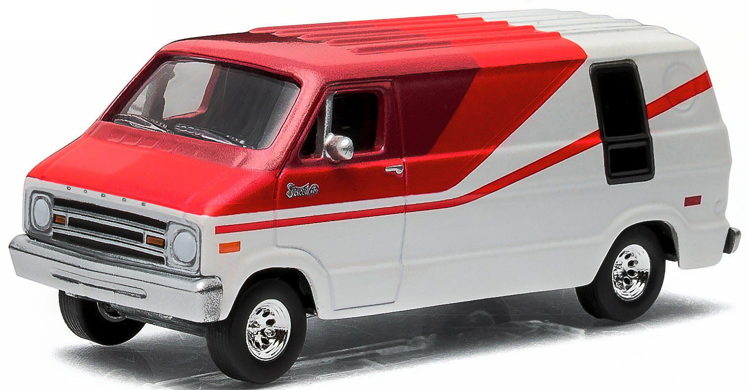 1976 Dodge B-100 Van (White/Red)
