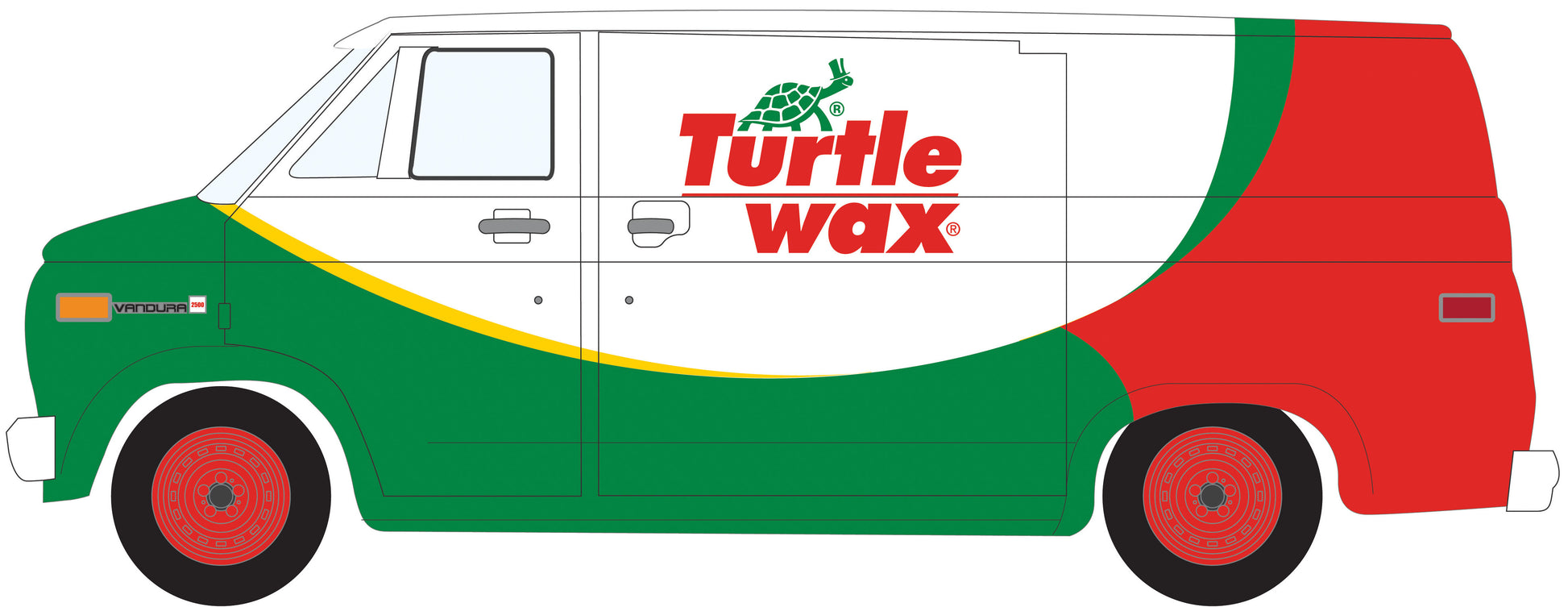 1983 GMC Vandura Van (Red/Green/White) "Turtle Wax"