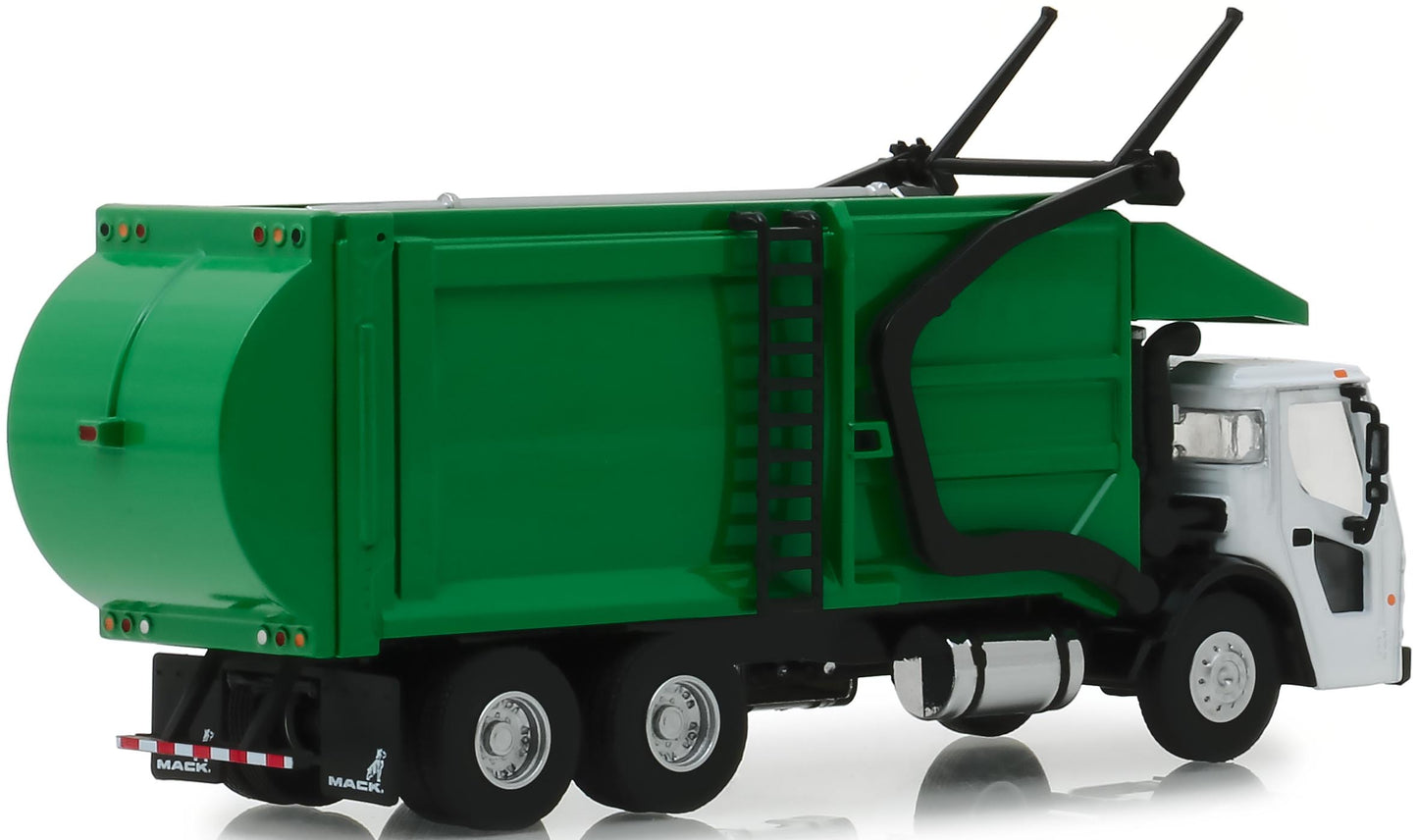 2019 Mack LR Front Load Refuse Truck (Green/White)