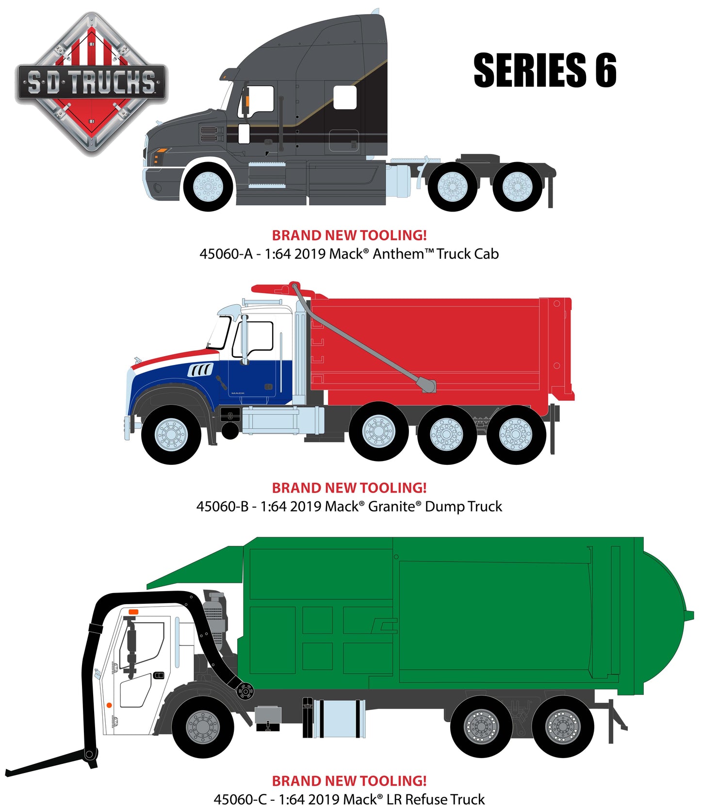 S-D Trucks Series 6 (Set of 3)