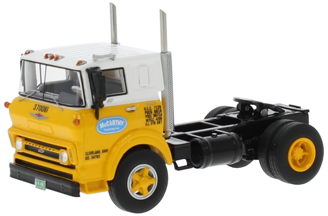 1964 Chevy Steel Tilt Sleeper-Cab COE Tractor (Yellow/White) "McCarthy Trucking Inc."