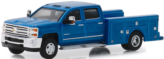 2018 Chevy Silverado 3500HD Dually Service Bed (Deep Ocean Blue Metallic)