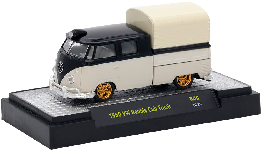 1960 Volkswagen Type 2 Double Cab Pickup w/Canvas Top (Black/White)