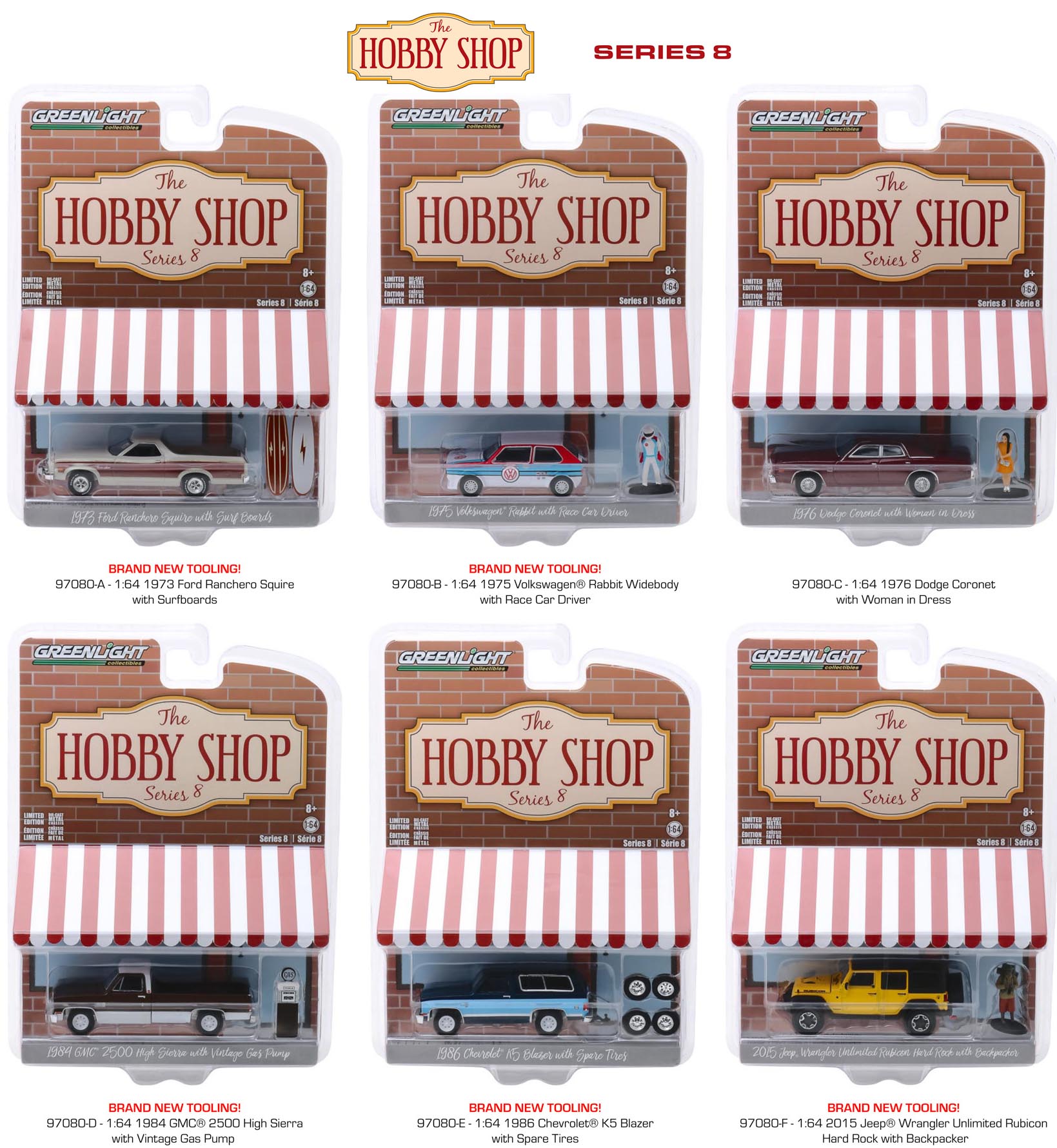 The Hobby Shop Series 8 (Set of 6)