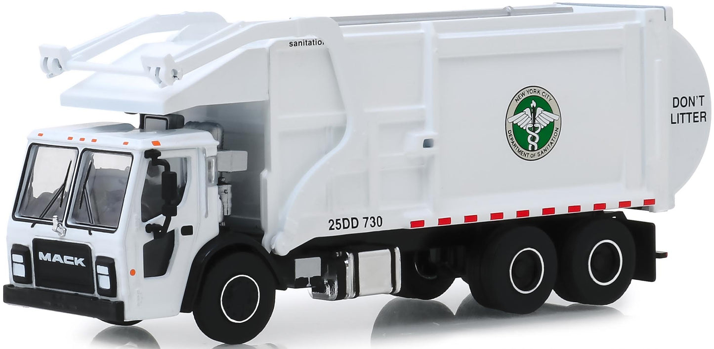 2019 Mack LR Front Load Refuse Truck "NYC Dept. of Sanitation" (White)