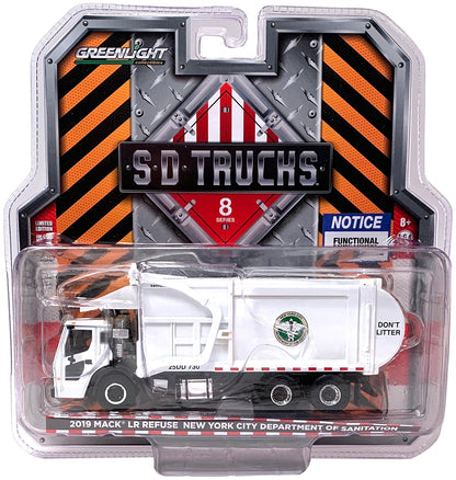 2019 Mack LR Front Load Refuse Truck "NYC Dept. of Sanitation" (White)