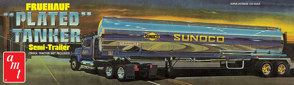 Fruehauf Sunoco Chrome Tanker Trailer (Model Kit)