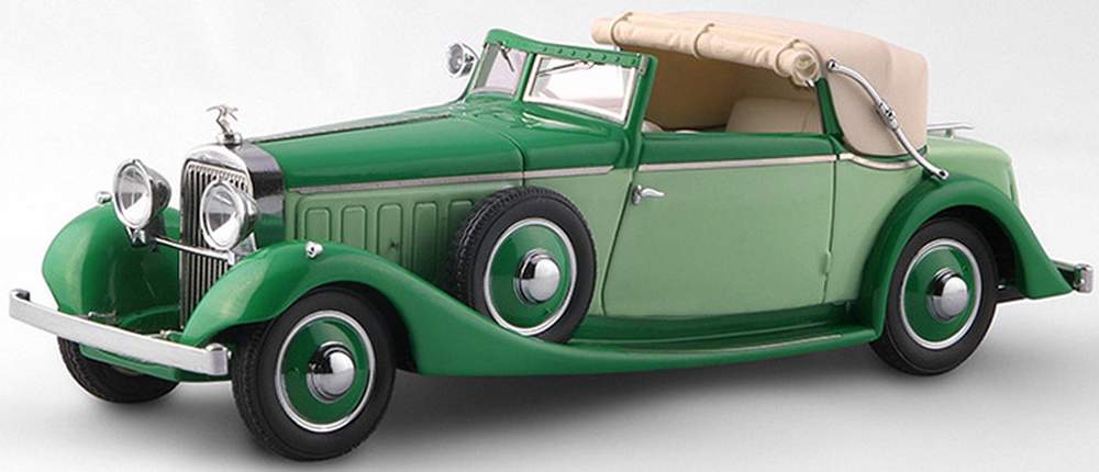 1934 Hispano Suiza J12 3-Position Drophead Coupe (by Fernandes Darrin) (Half Open) (Green)