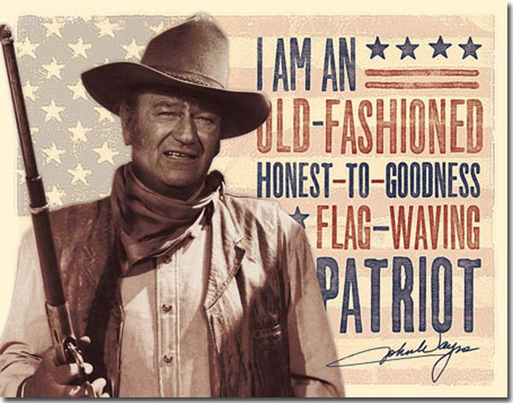 John Wayne - Old-Fashioned Flag-Waving Patriot