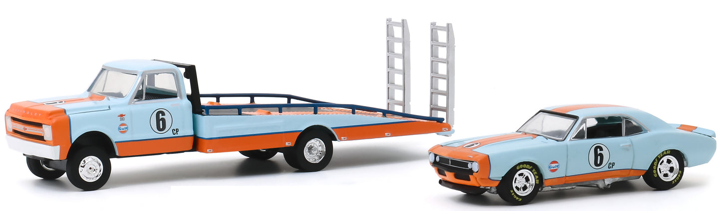 1967 Chevy C-30 Ramp Truck w/1967 Chevy Camaro "Gulf Oil Racing"