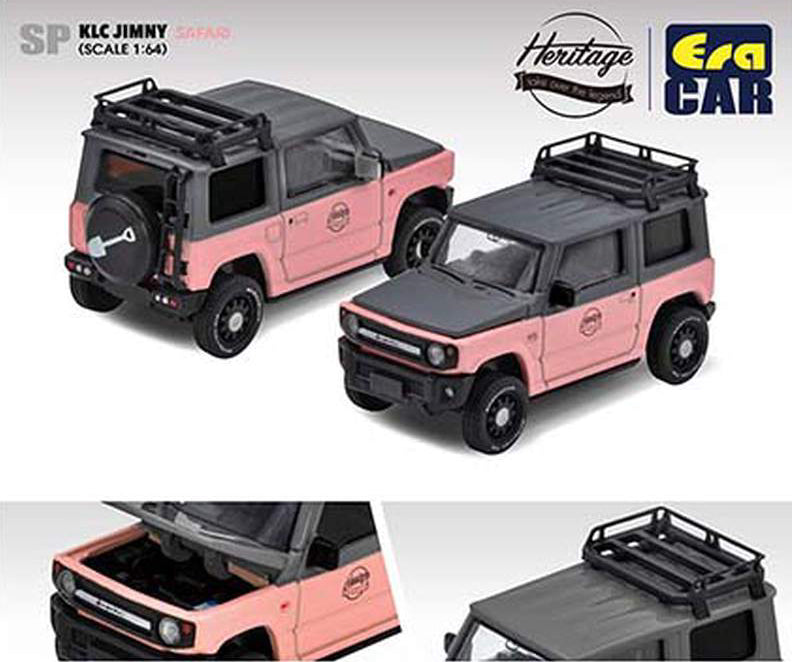 Suzuki Heritage KLC Jimny Safari (Pink/Gray) w/Luggage Rack