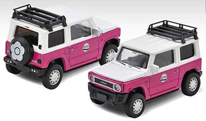 Suzuki Heritage KLC Jimny Solo Camp (Pink/White) w/Luggage Rack