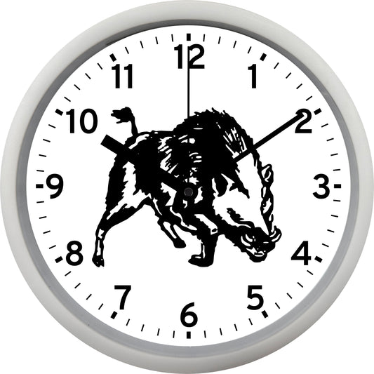 Bush Hog Farm Equipment Wall Clock