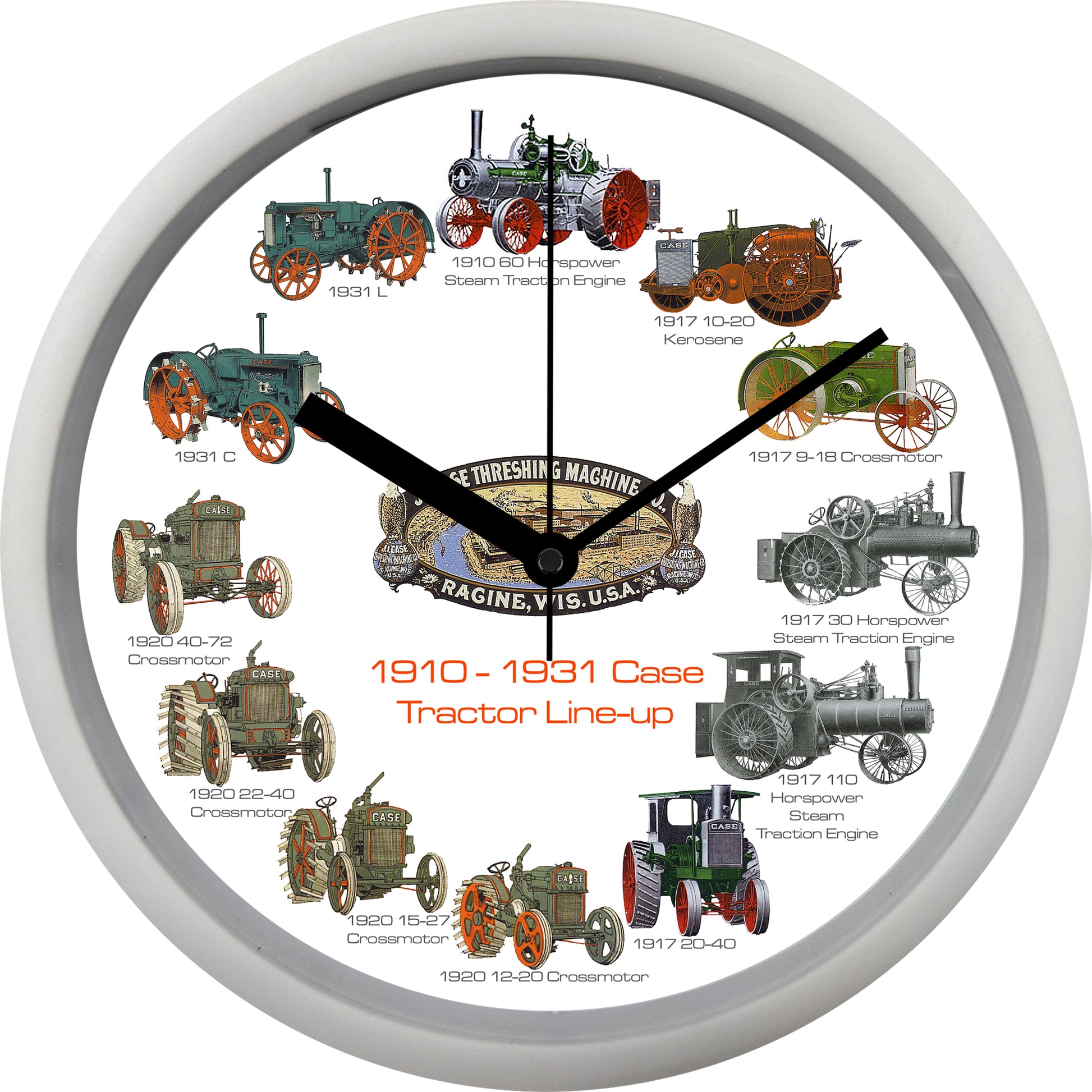 Case Tractors 1910-1931 Wall Clock