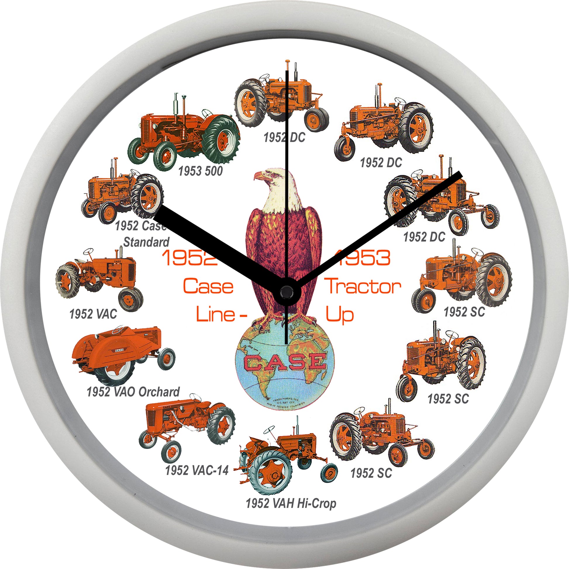 Case Tractors 1952-1953 Wall Clock