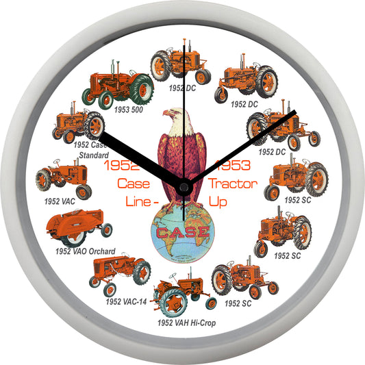 Case Tractors 1952-1953 Wall Clock