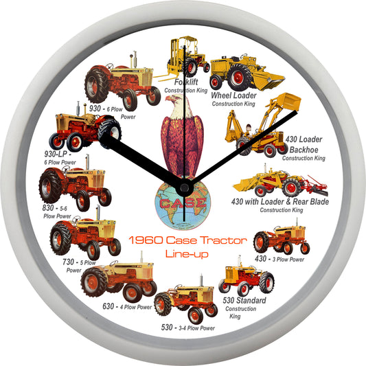 Case Tractors 1960 Wall Clock