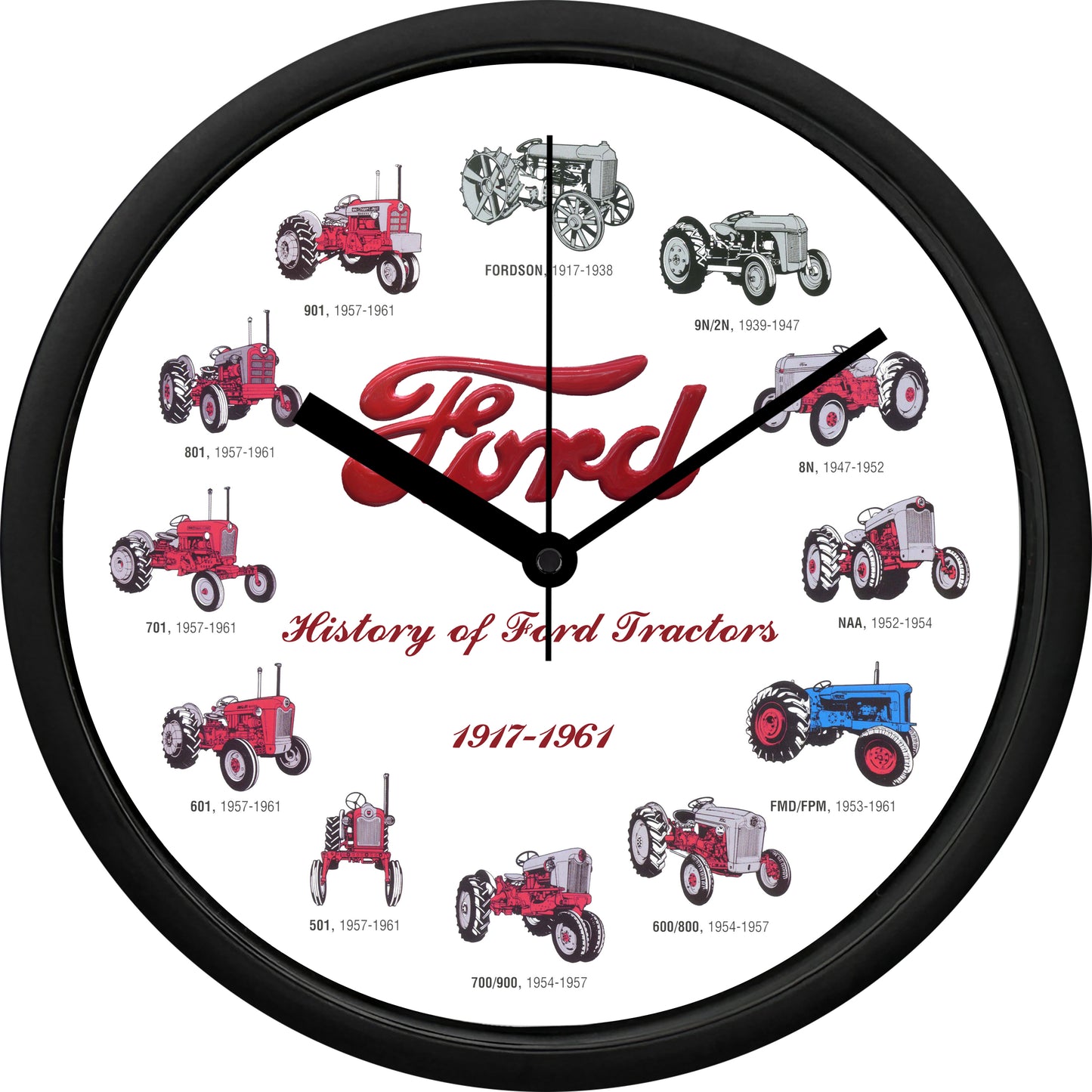 Ford Tractors 1917-1961 Wall Clock