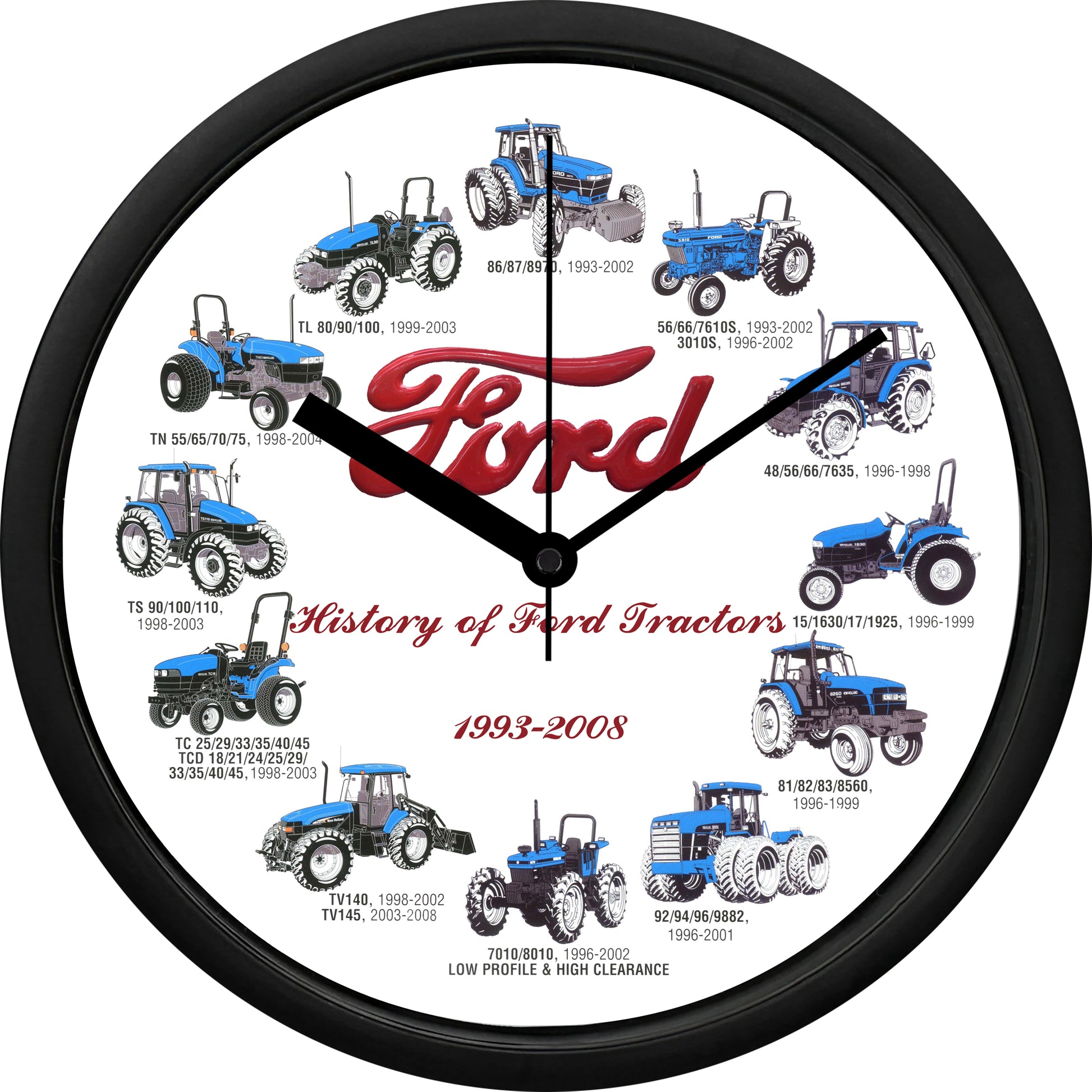 Ford Tractors 1993-2008 Wall Clock