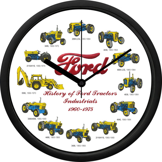 Ford Tractors Industrials 1960-1975 Wall Clock