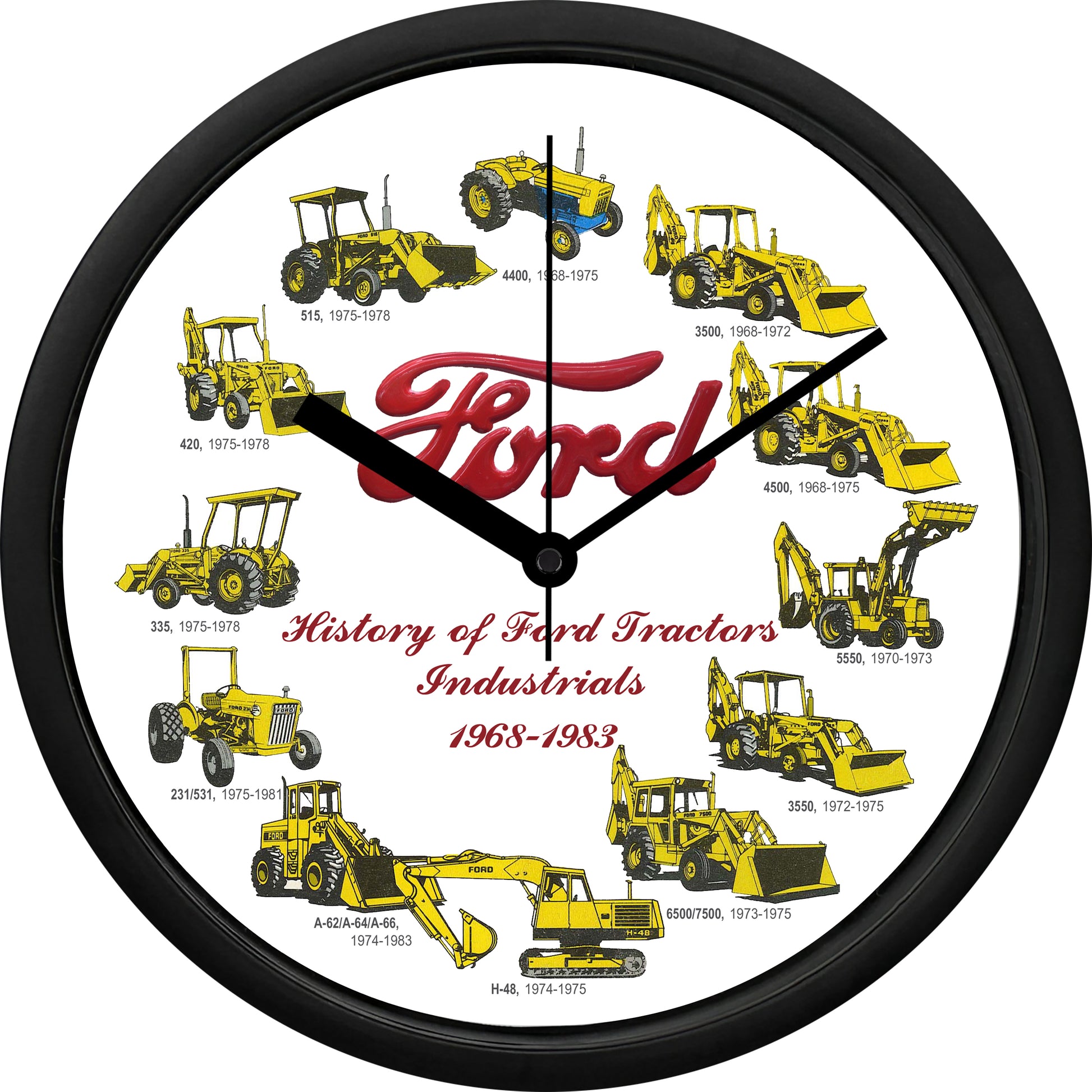 Ford Tractors Industrials 1968-1983 Wall Clock