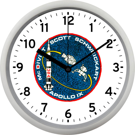 NASA Apollo 9 Wall Clock