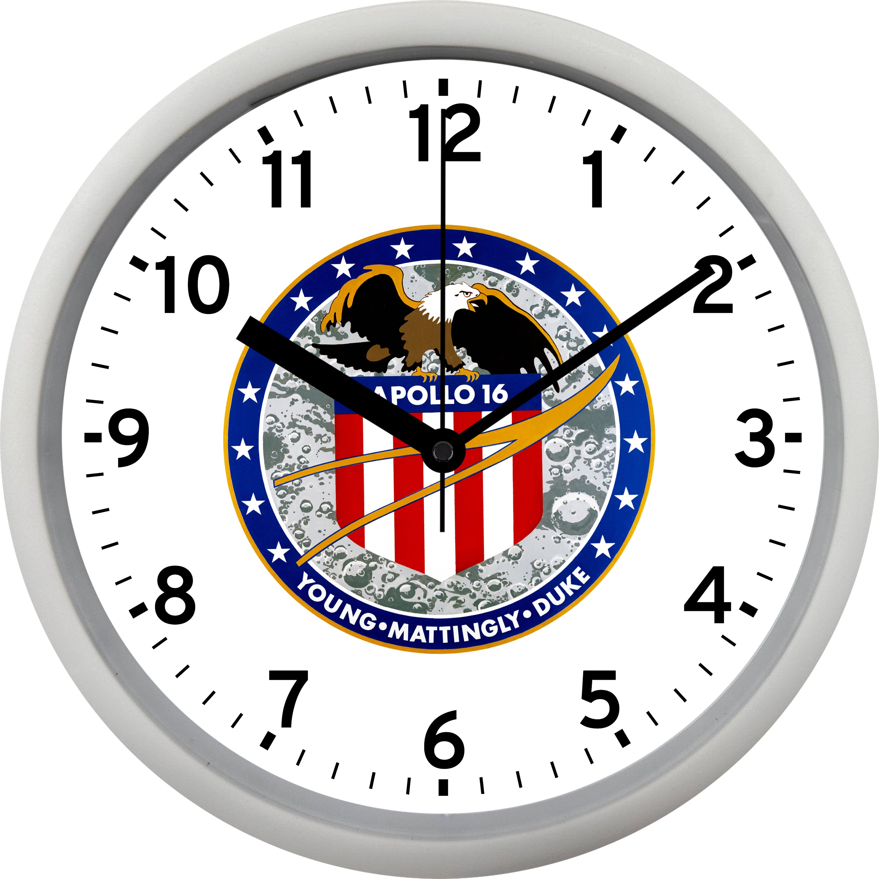 Clock Icon Nasa NASA Apollo 16 Wall Clock – Heartland Diecast & Promotions, LLC