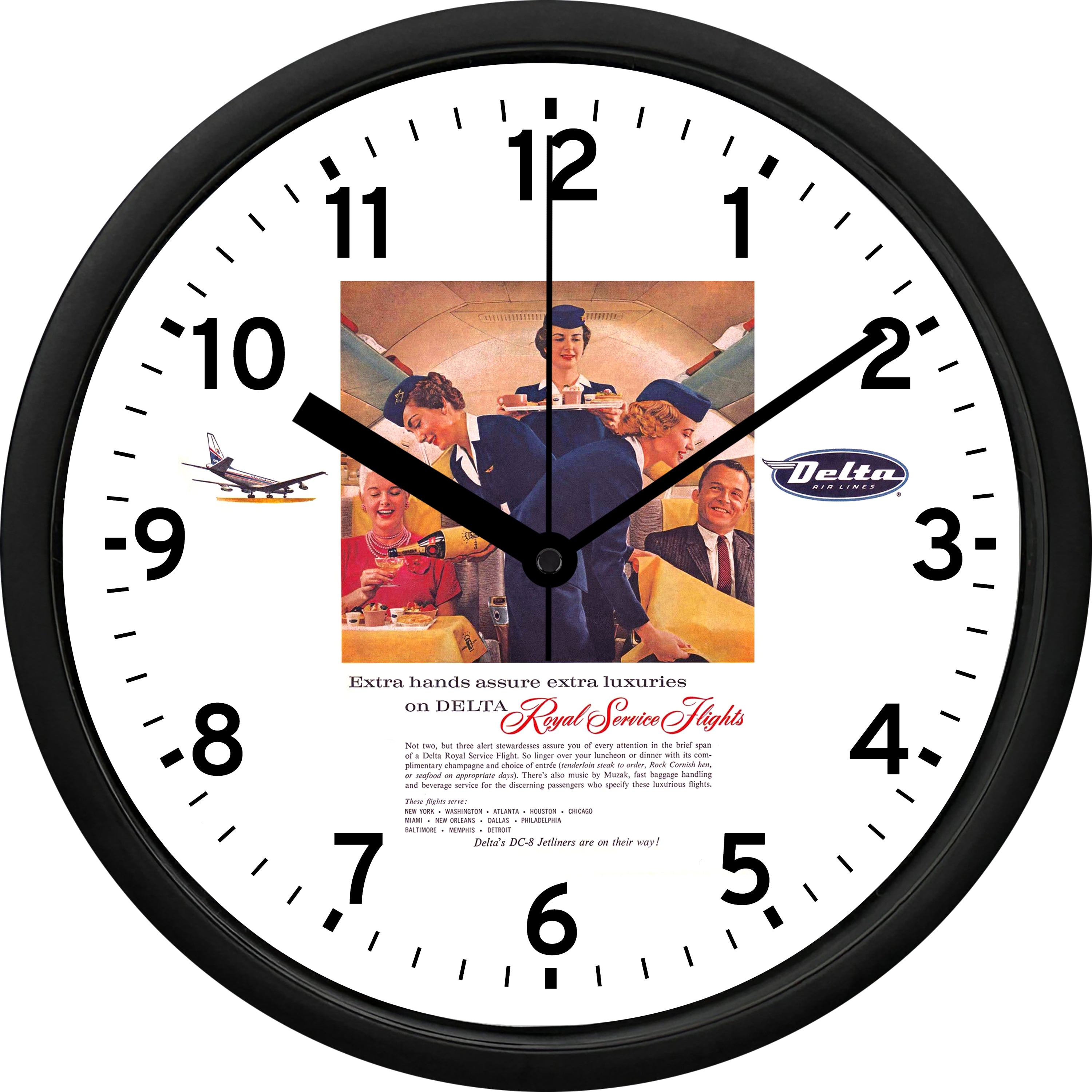 Clock Delta Delta Air Lines
