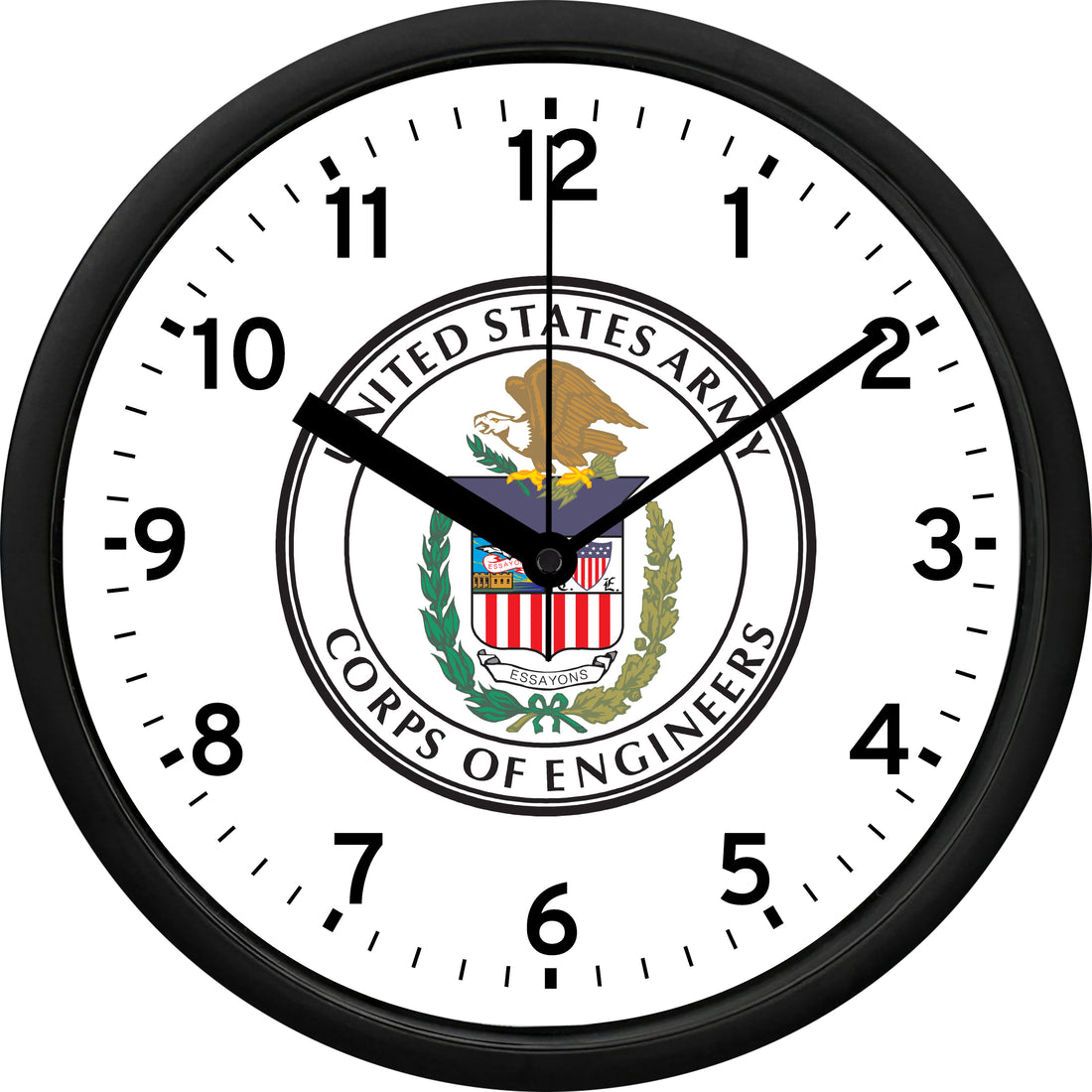 U.S. Army Corps of Engineers Wall Clock Heartland Diecast
