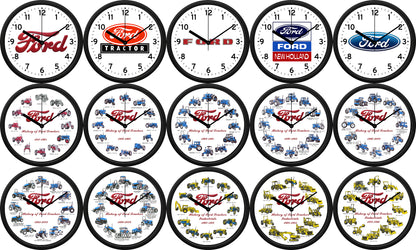 Ford Tractors & Industrials 1917-2009 Set of 15 Wall Clock