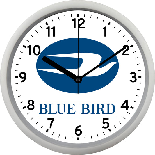 Blue Bird Buses Wall Clock