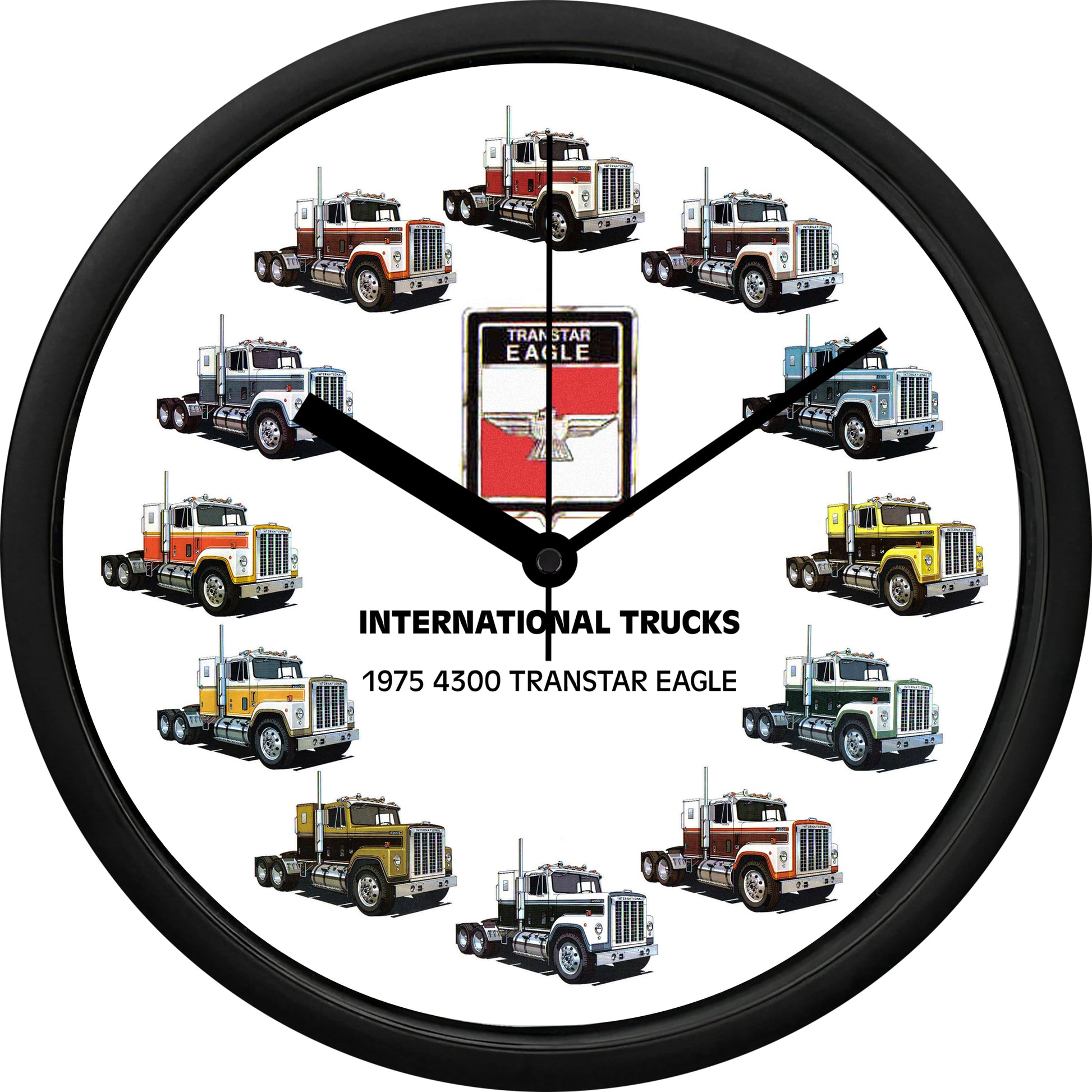 International Harvester Trucks 1975 4300 Transtar Eagle Wall Clock