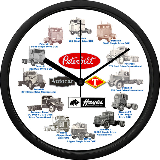 Vintage Trucks Wall Clock