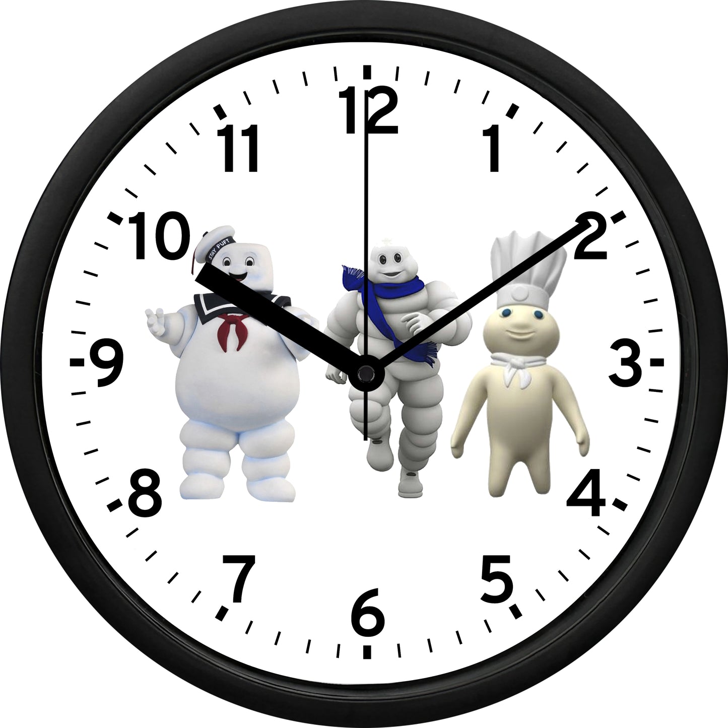 Stay Puff, Michelin, & Pillsbury Dough Boy Wall Clock