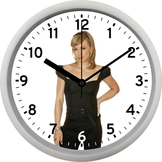 Hilary Duff Wall Clock