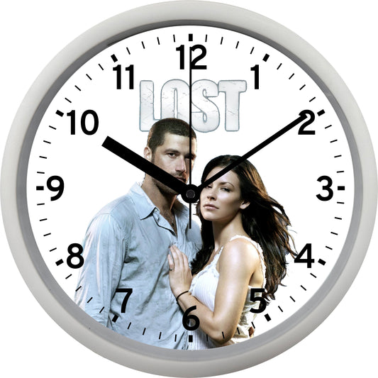 Matthew Fox & Evangeline Lilly "Lost" Wall Clock